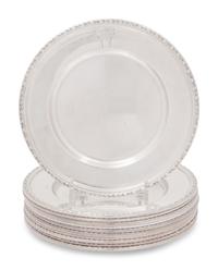 A Set of Twelve American Silver Bread Plates