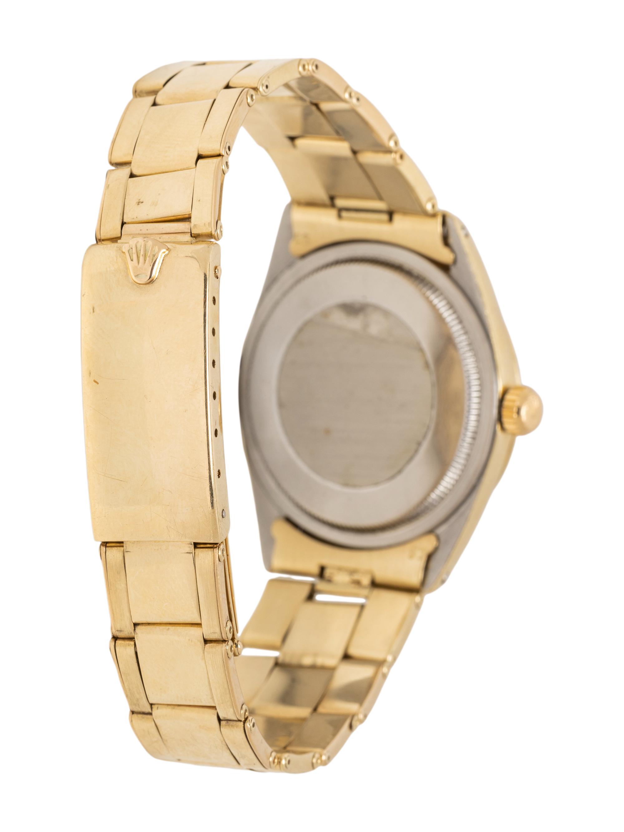 ROLEX, REF. 1025 STEEL AND 14K YELLOW GOLD 'OYSTER PERPETUAL' WATCH