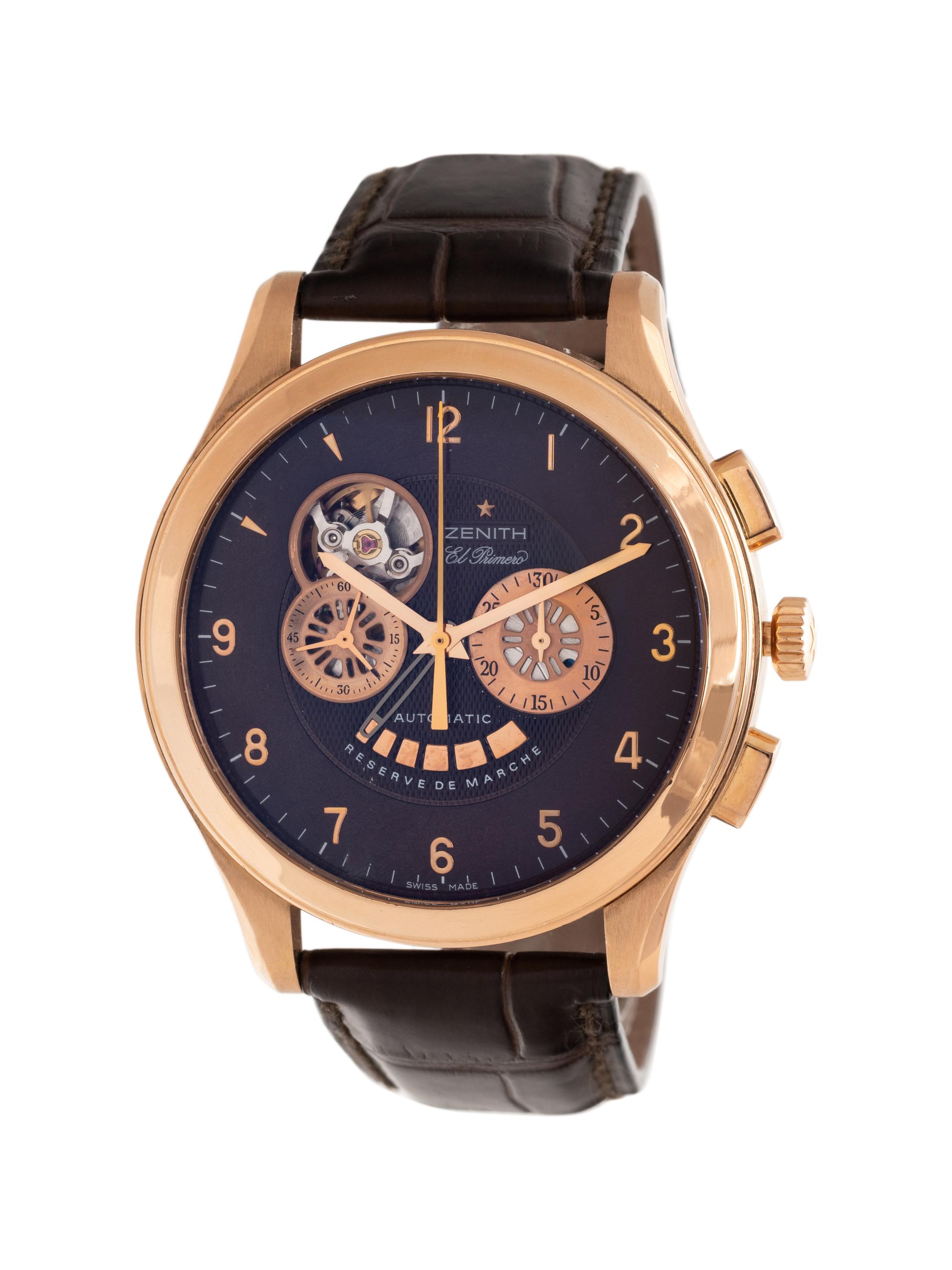 ZENITH, REF. 0520.4021 18K PINK GOLD 'GRANDE CLASS EL PRIMERO' CHRONOGRAPH WRISTWATCH