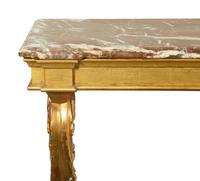 A Continental Giltwood Marble-Top Pier Table