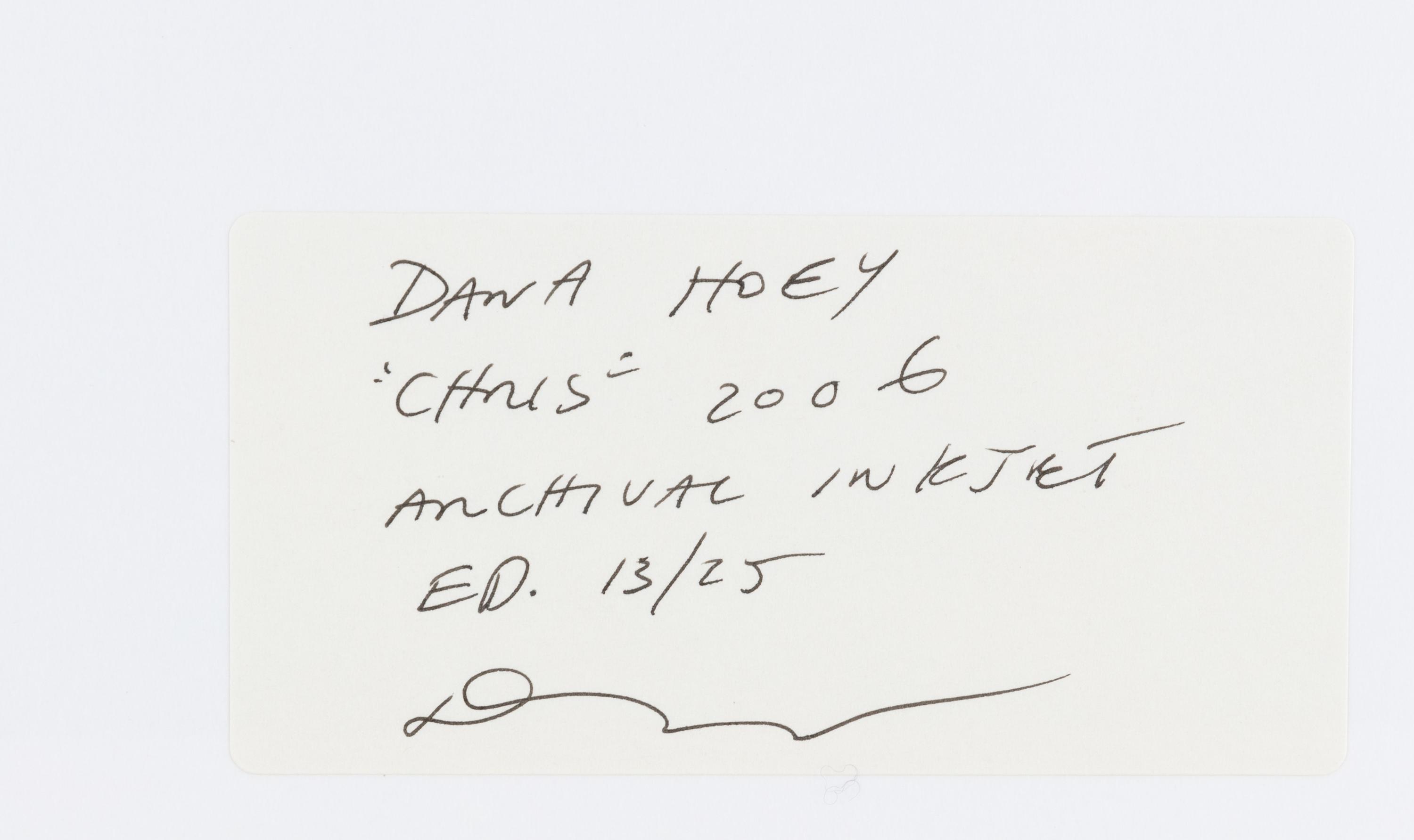 Dana Hoey (born 1966) Chris, 2006