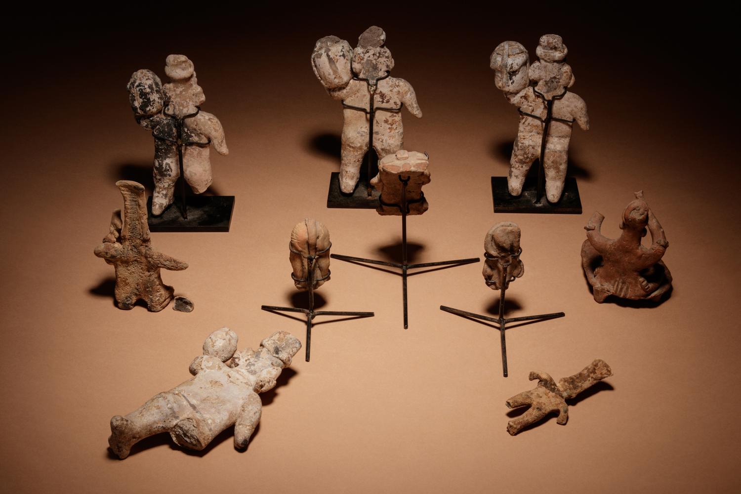 A Group of Ten Pre-Columbian Figures or Fragments of Figures