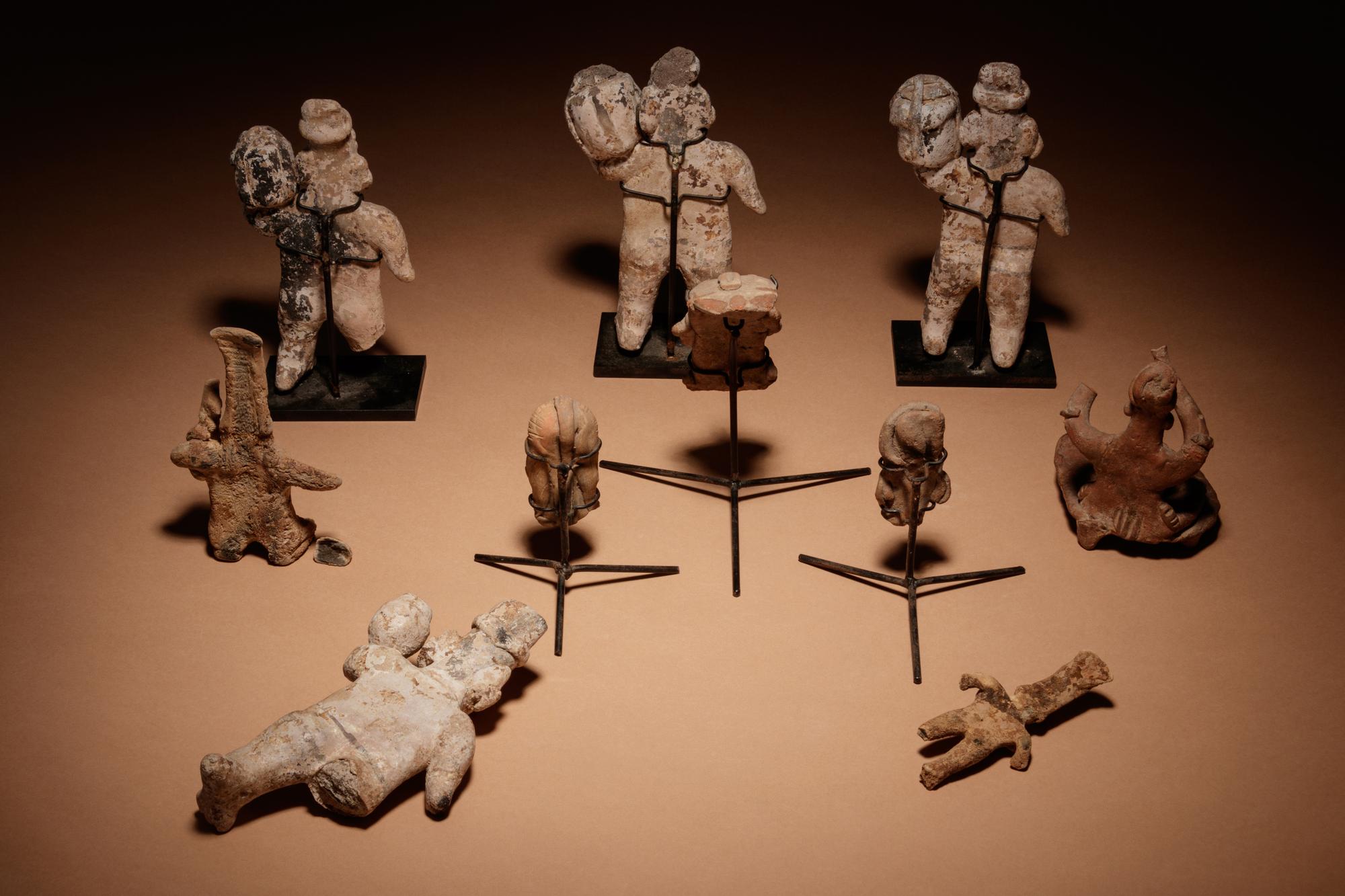 A Group of Ten Pre-Columbian Figures or Fragments of Figures