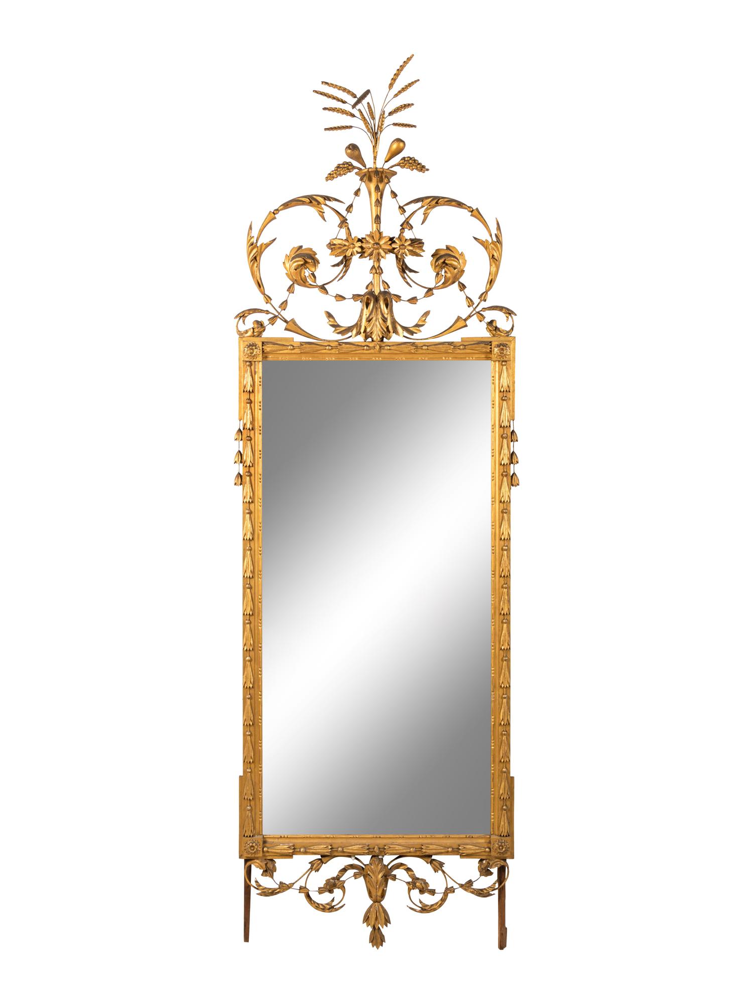 A Continental Giltwood Pier Mirror