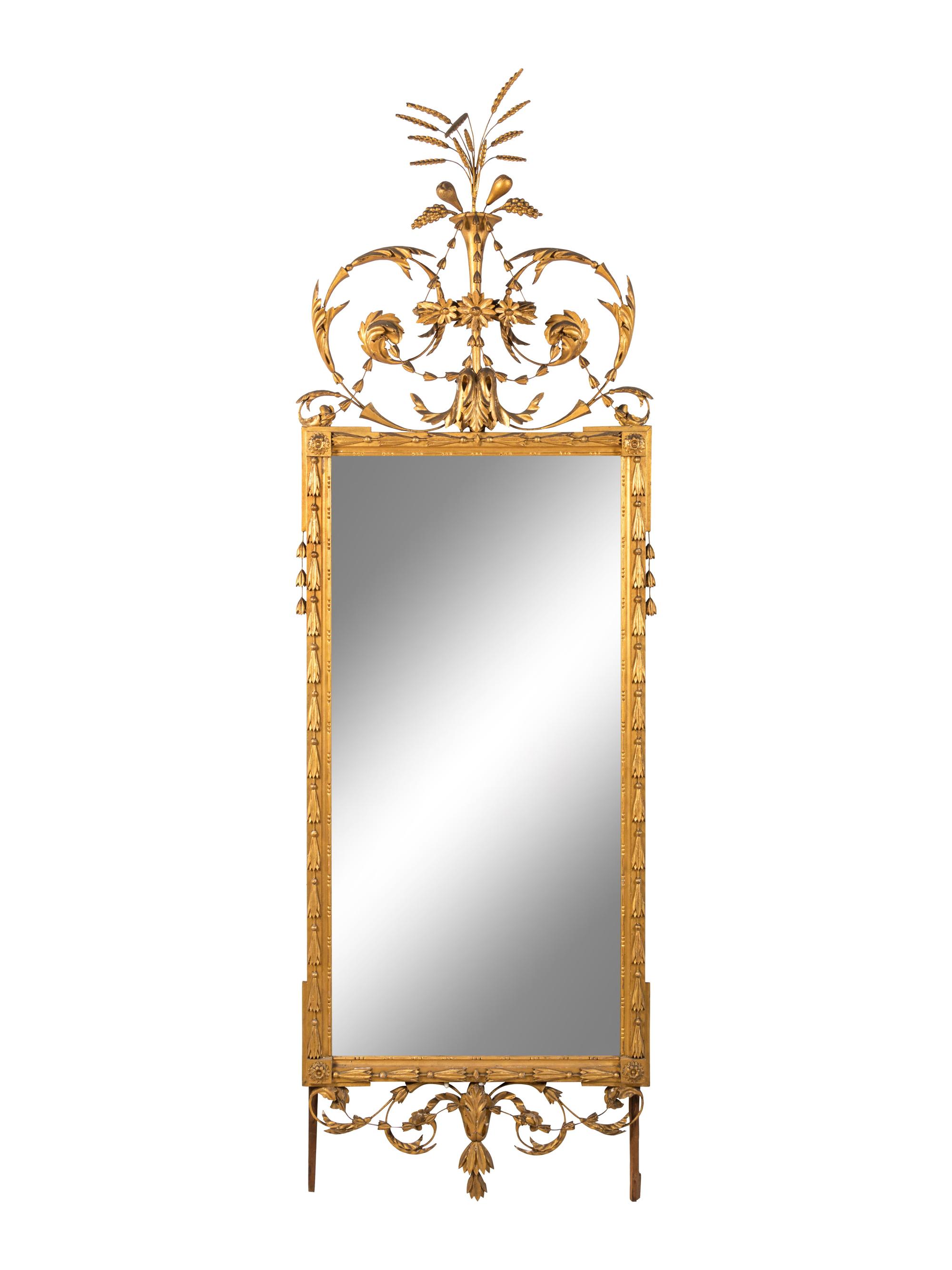 A Continental Giltwood Pier Mirror