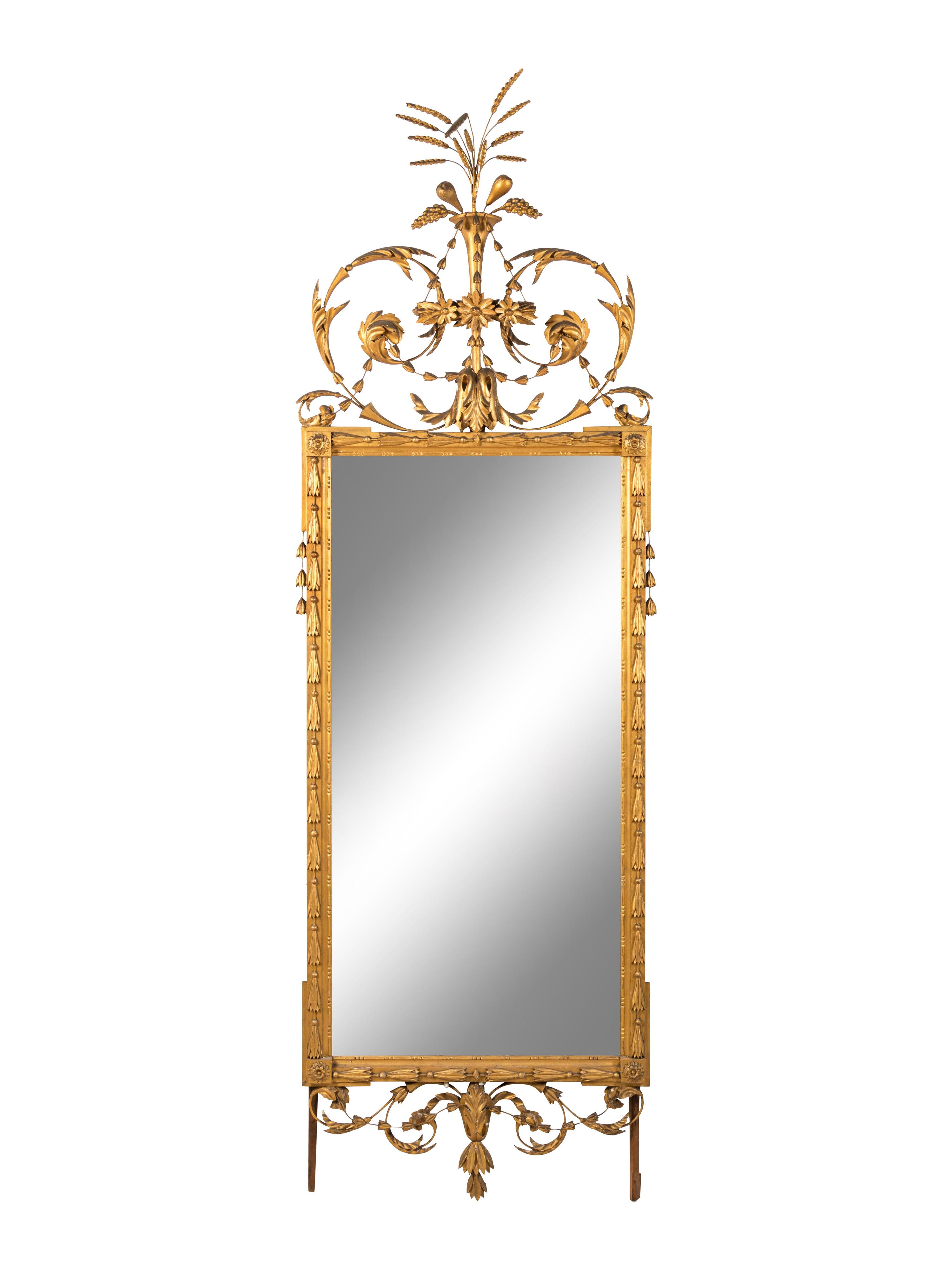 A Continental Giltwood Pier Mirror