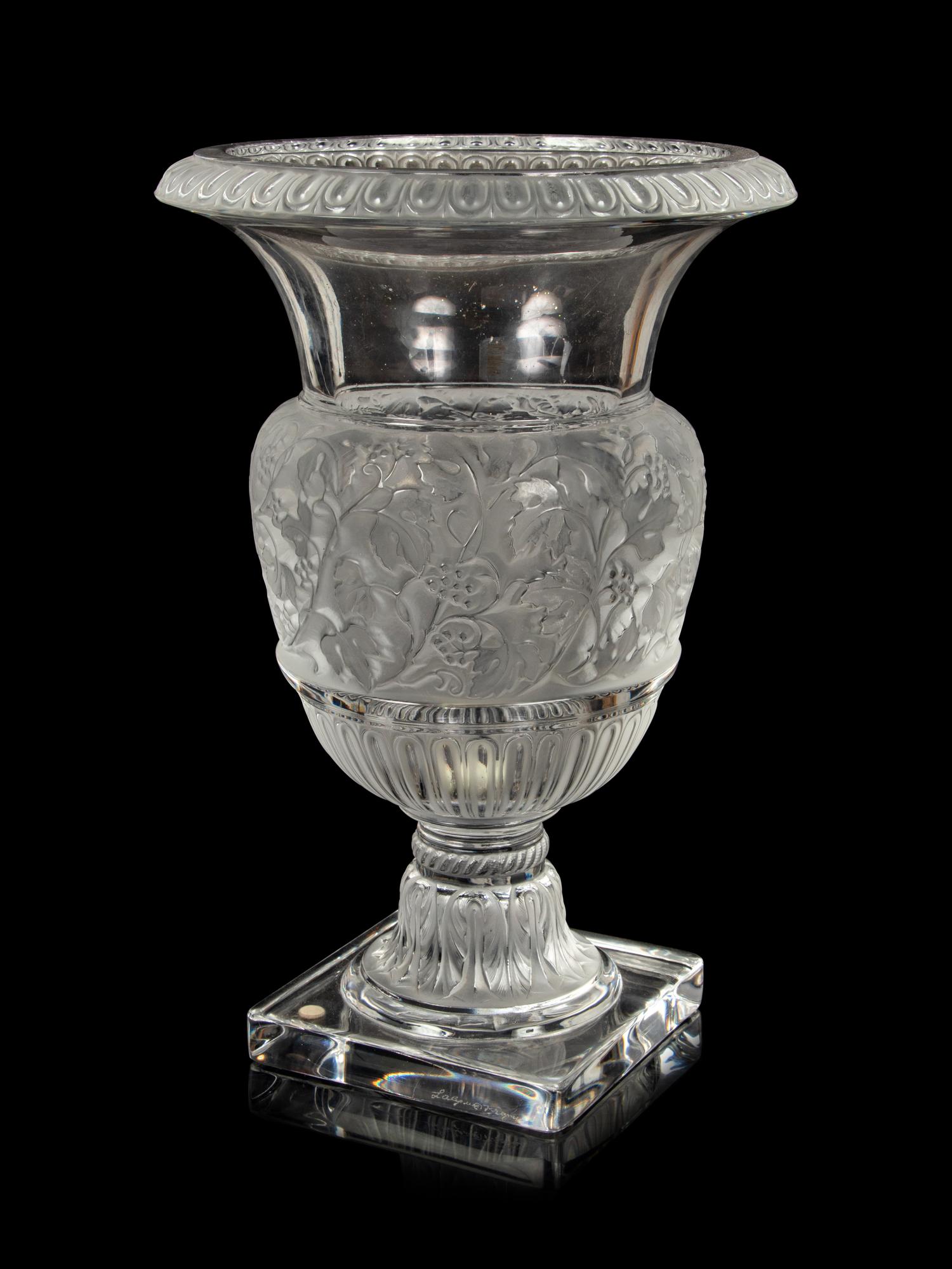 A Lalique Versailles Vase