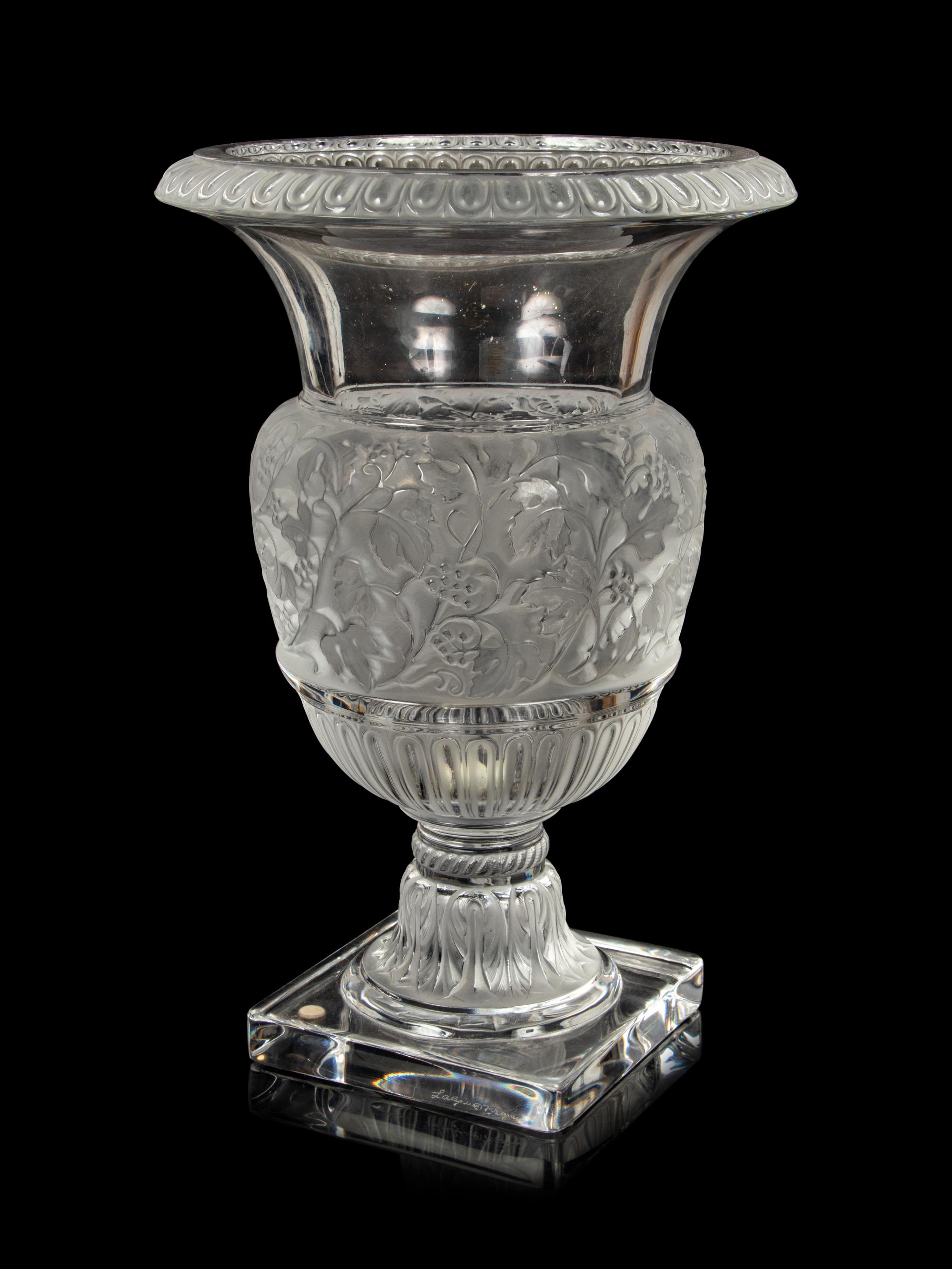 A Lalique Versailles Vase