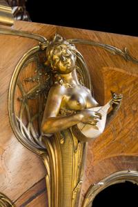 A C. Bechstein Gilt Bronze Mounted Marquetry Grand Piano Height 41 x width 73 x length 100 inches. — CIRCA 1900