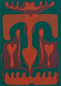 James Schwalbach, (Wisconsin, b. 1912), Castle Defended and Lost, Candy Pink, and Old Fashioned Green, 1966 (three works)