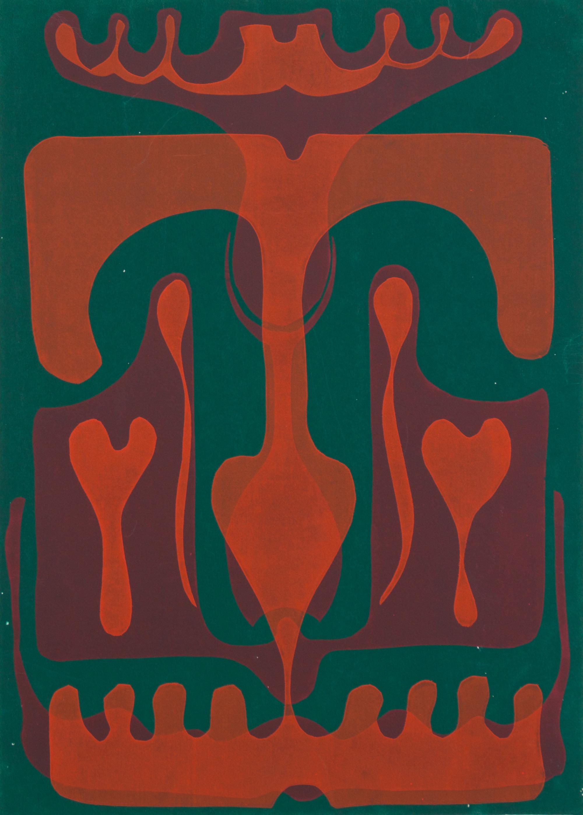James Schwalbach, (Wisconsin, b. 1912), Castle Defended and Lost, Candy Pink, and Old Fashioned Green, 1966 (three works)