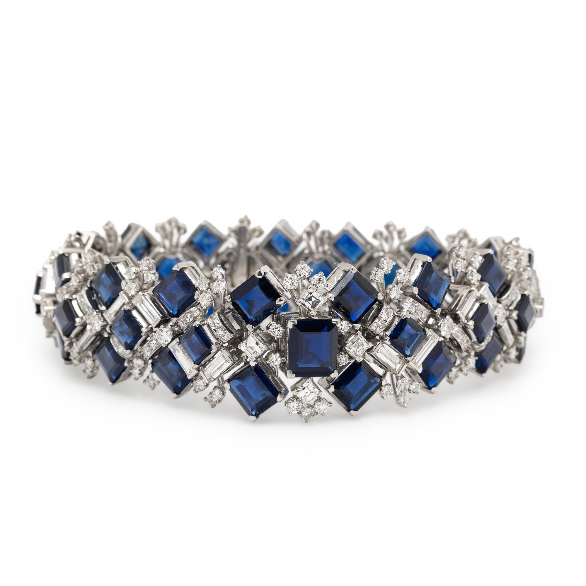 Oscar Heyman, Sapphire and Diamond Bracelet