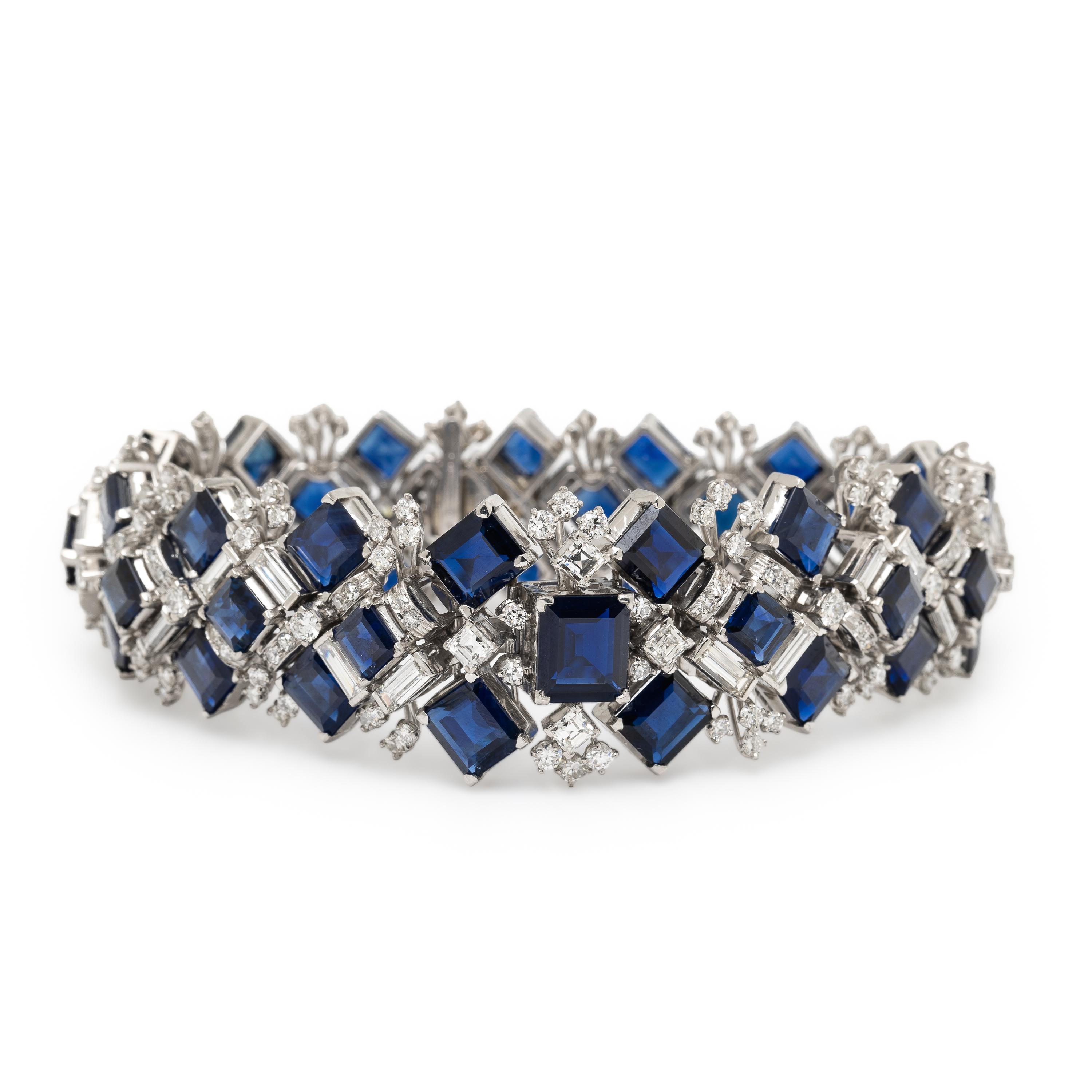 Oscar Heyman, Sapphire and Diamond Bracelet