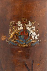 An English Leather Ammunition Bucket or Umbrella Stand