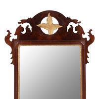 A Chippendale Parcel-Gilt Mahogany Mirror