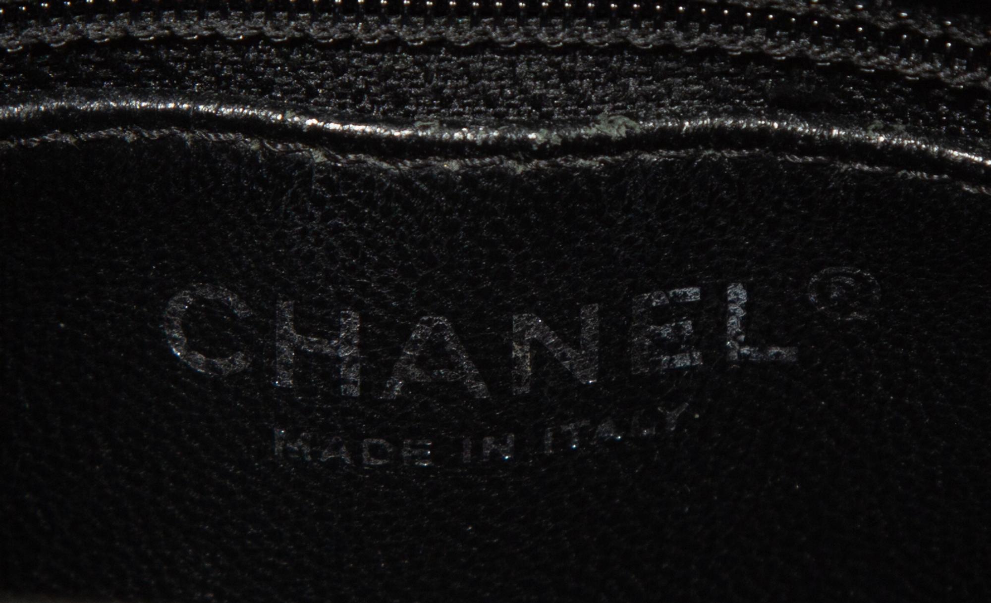 Chanel Medallion Tote and French Wallet in Quilted Black Caviar Leather, 2005 - 2011