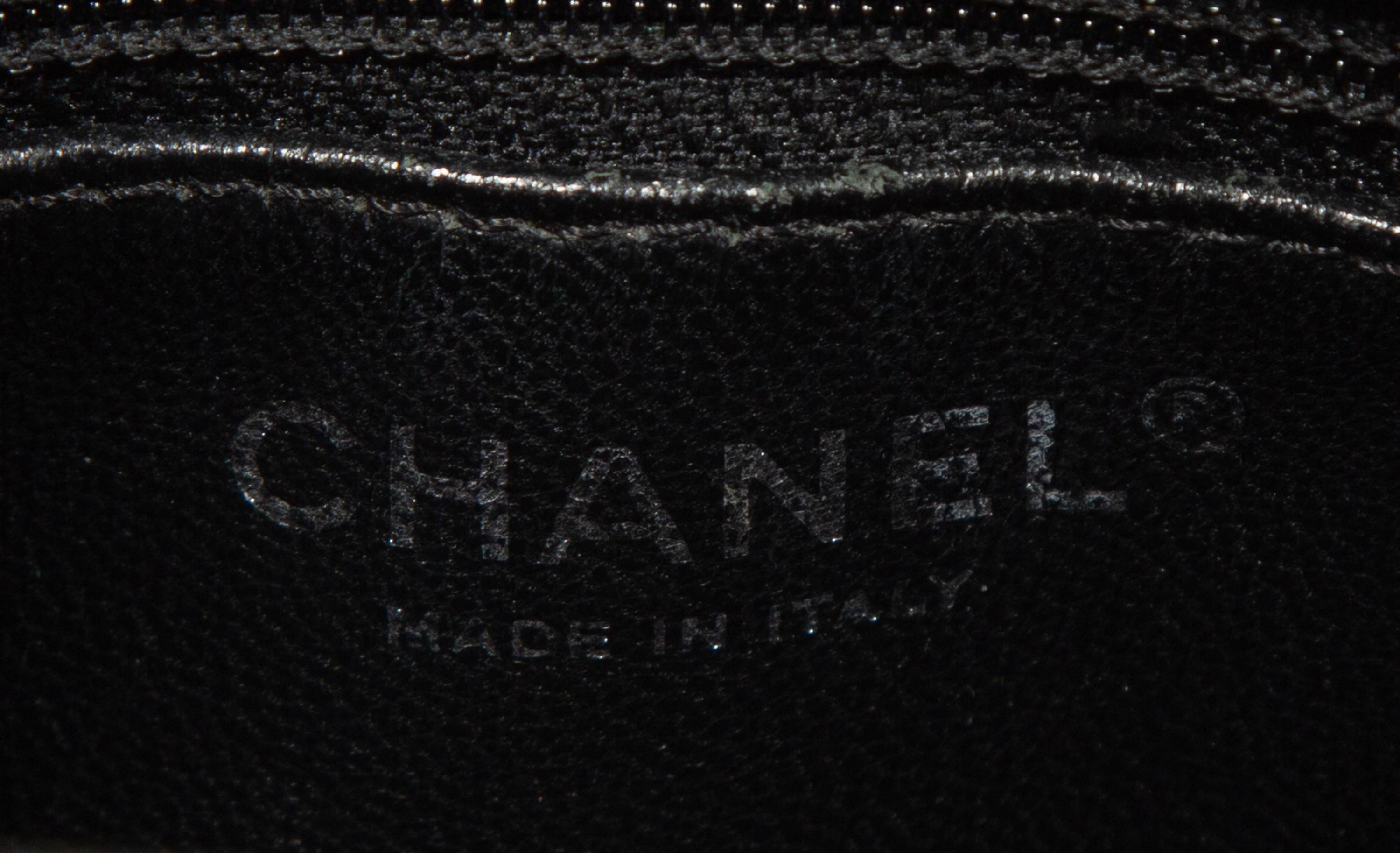 Chanel Medallion Tote and French Wallet in Quilted Black Caviar Leather, 2005 - 2011