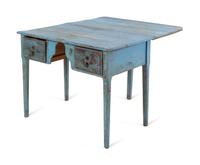 A Spanish Colonial Painted Drop-Leaf Desk