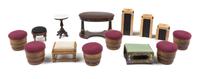 Fourteen Furniture Articles Height of tallest 2 7/8 inches. — Various Makers