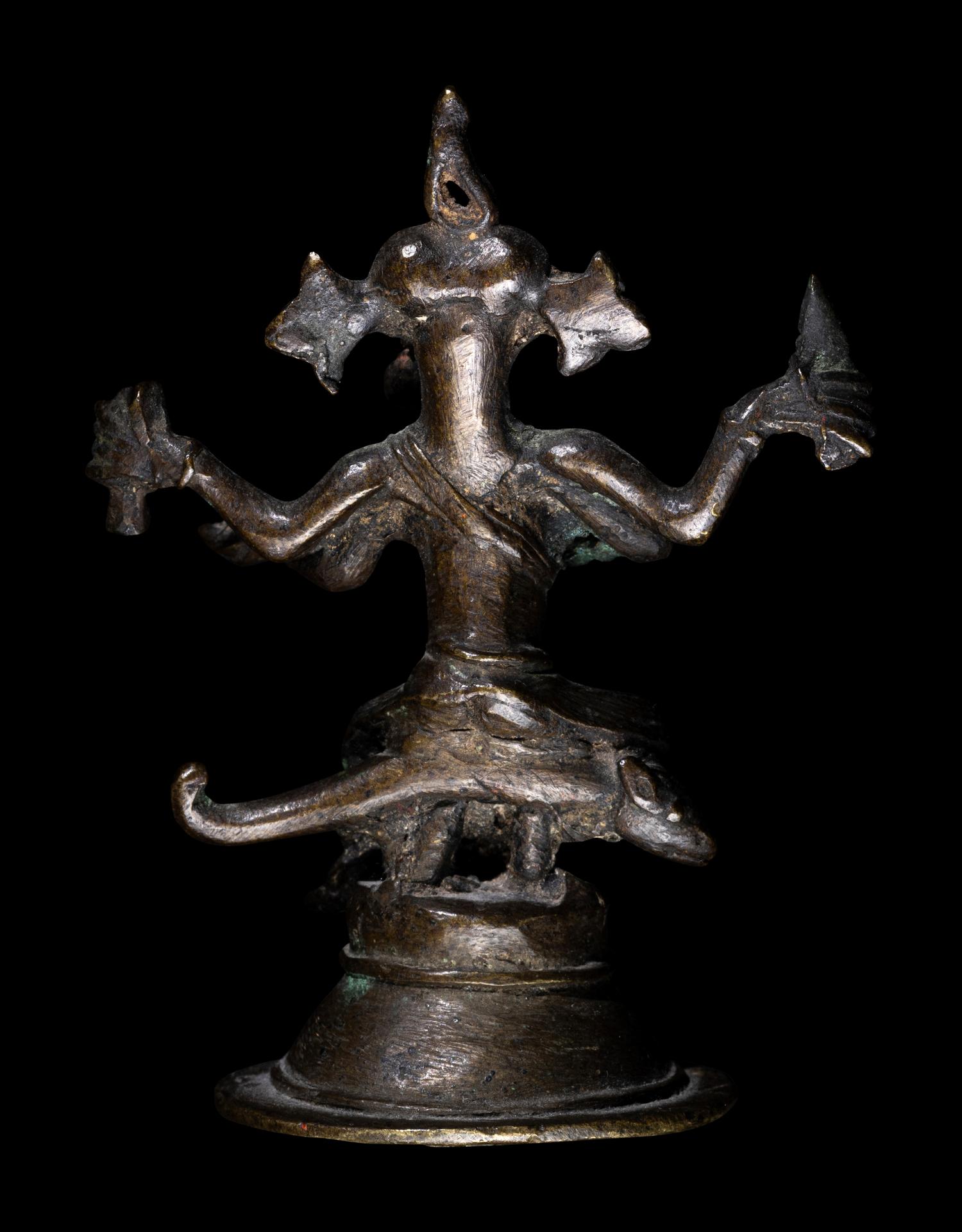 An Indian Bronze Figure of Ganesha