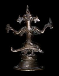 An Indian Bronze Figure of Ganesha