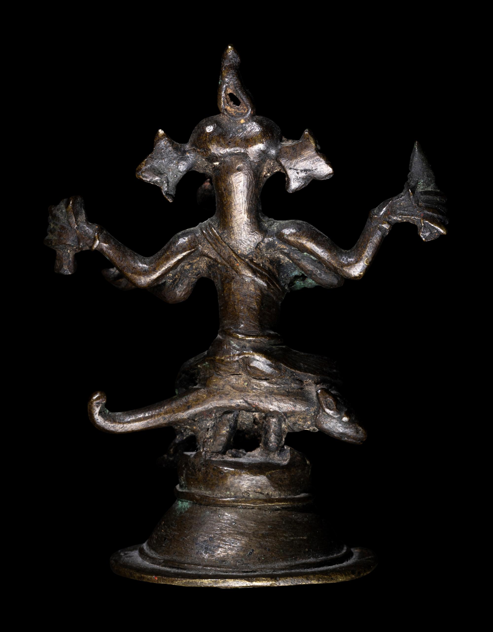 An Indian Bronze Figure of Ganesha