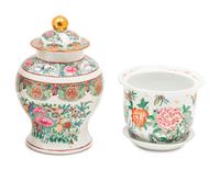 Three Pairs of Chinese Export Porcelain Style Decorative Articles