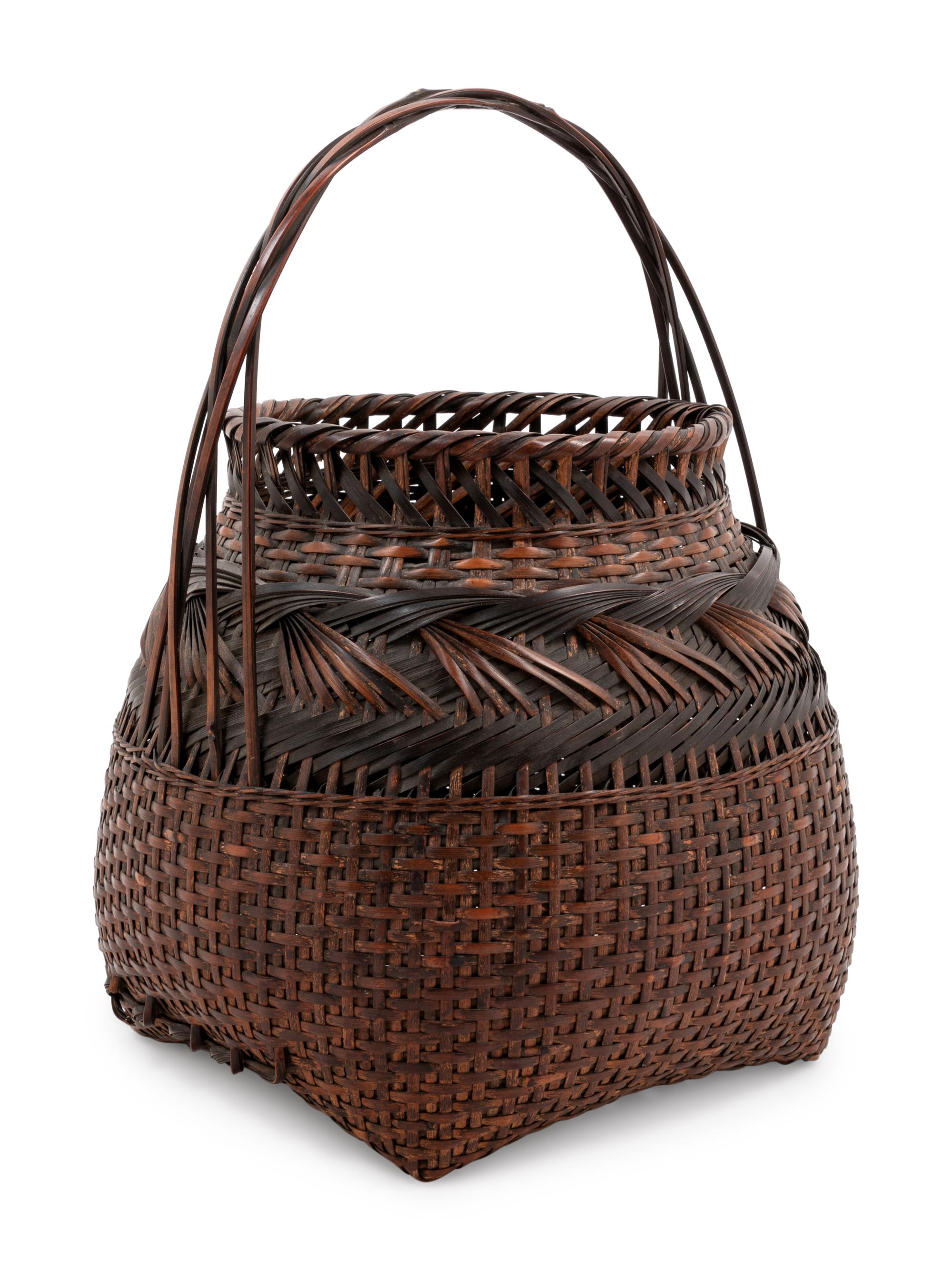 A Bamboo Flower Arranging Basket
