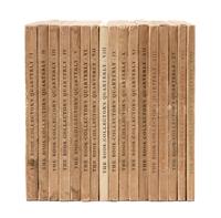 [BOOKS ABOUT BOOKS]. FLOWER, Desmond and A. J. A. SYMONS, editors. The Book Collector's Quarterly . Numbers I-XVII. London: Vols. I-XVI: Cassell and Co., Ltd.; Vol. XVII: The First Editions Club, December 1930-June 1935.