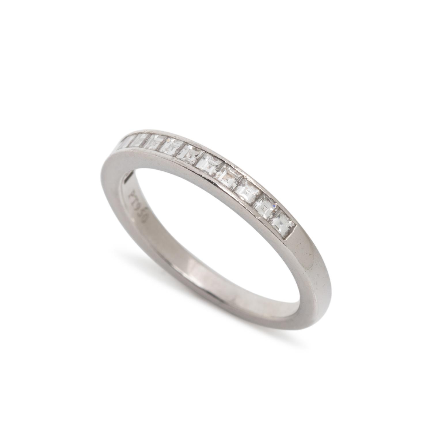 TIFFANY & CO., DIAMOND RING AND BAND