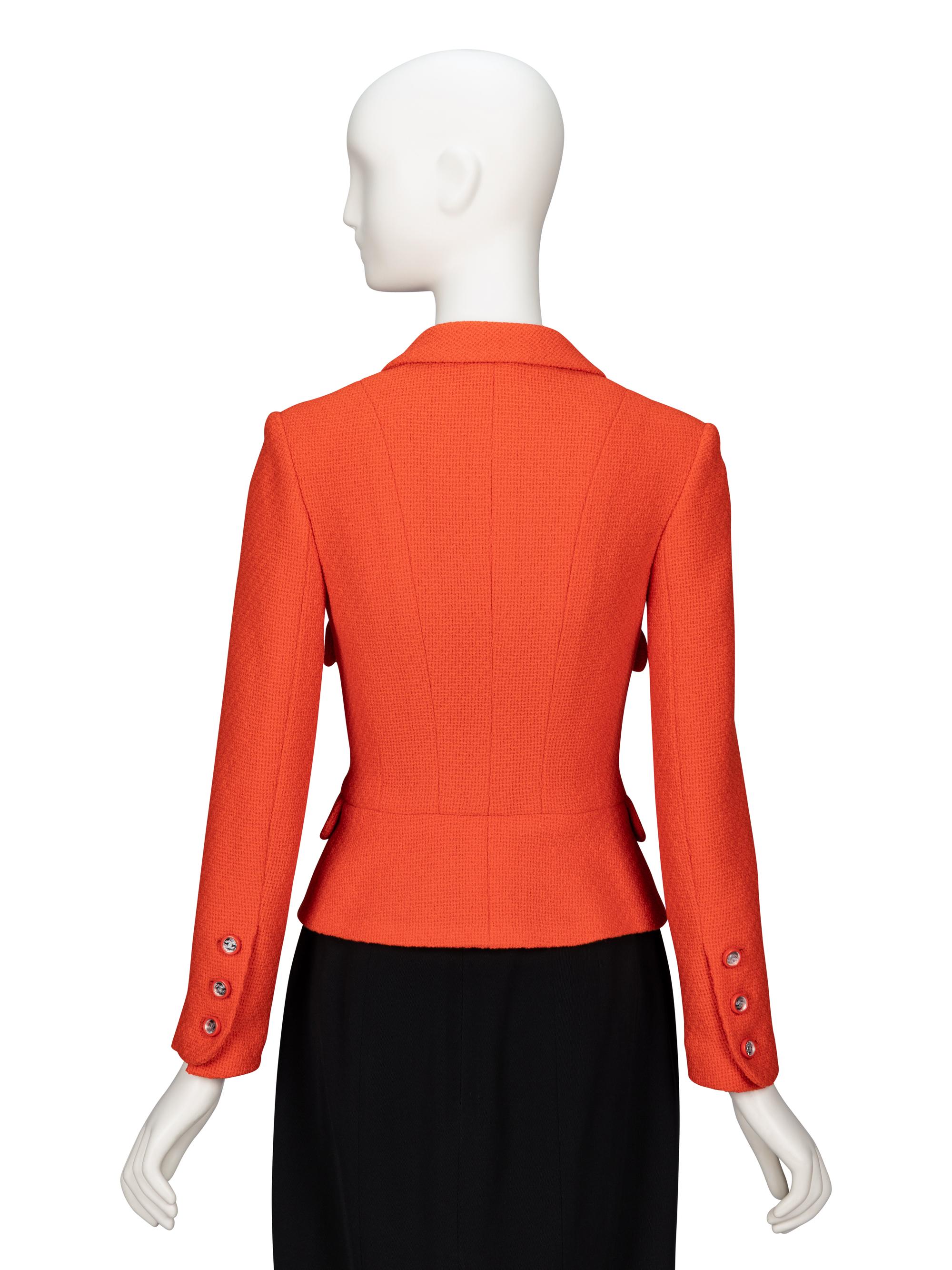 Chanel, Orange Tweed Jacket