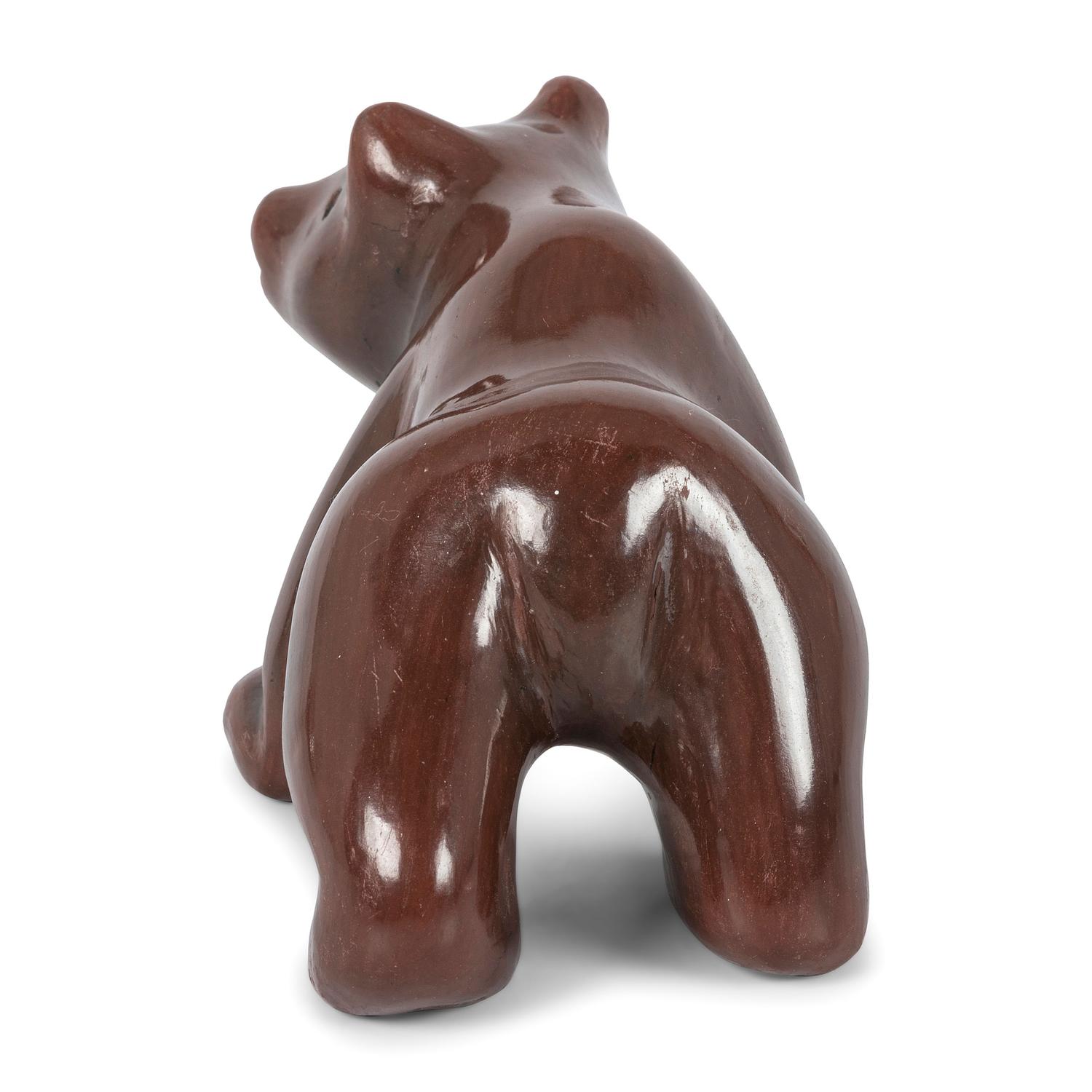 A Santa Clara Redware Bear
