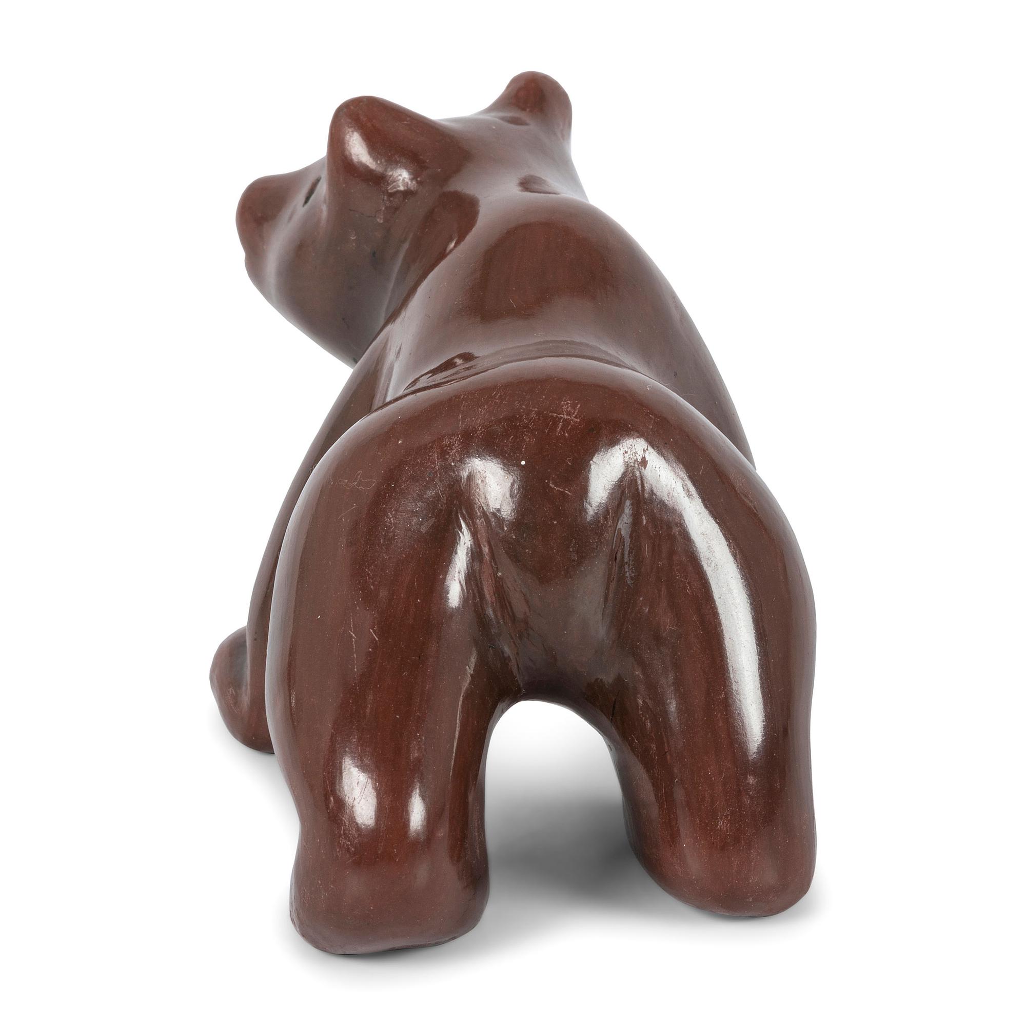 A Santa Clara Redware Bear
