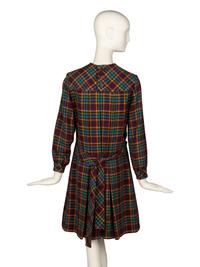 Christian Dior, Haute Couture Plaid Tweed Dress