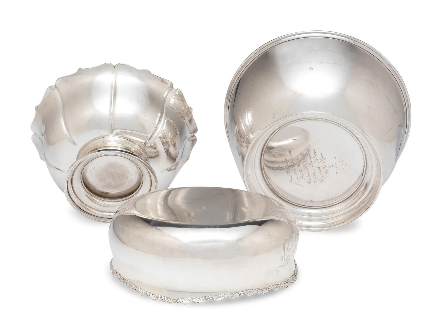 Six American Silver Bowls