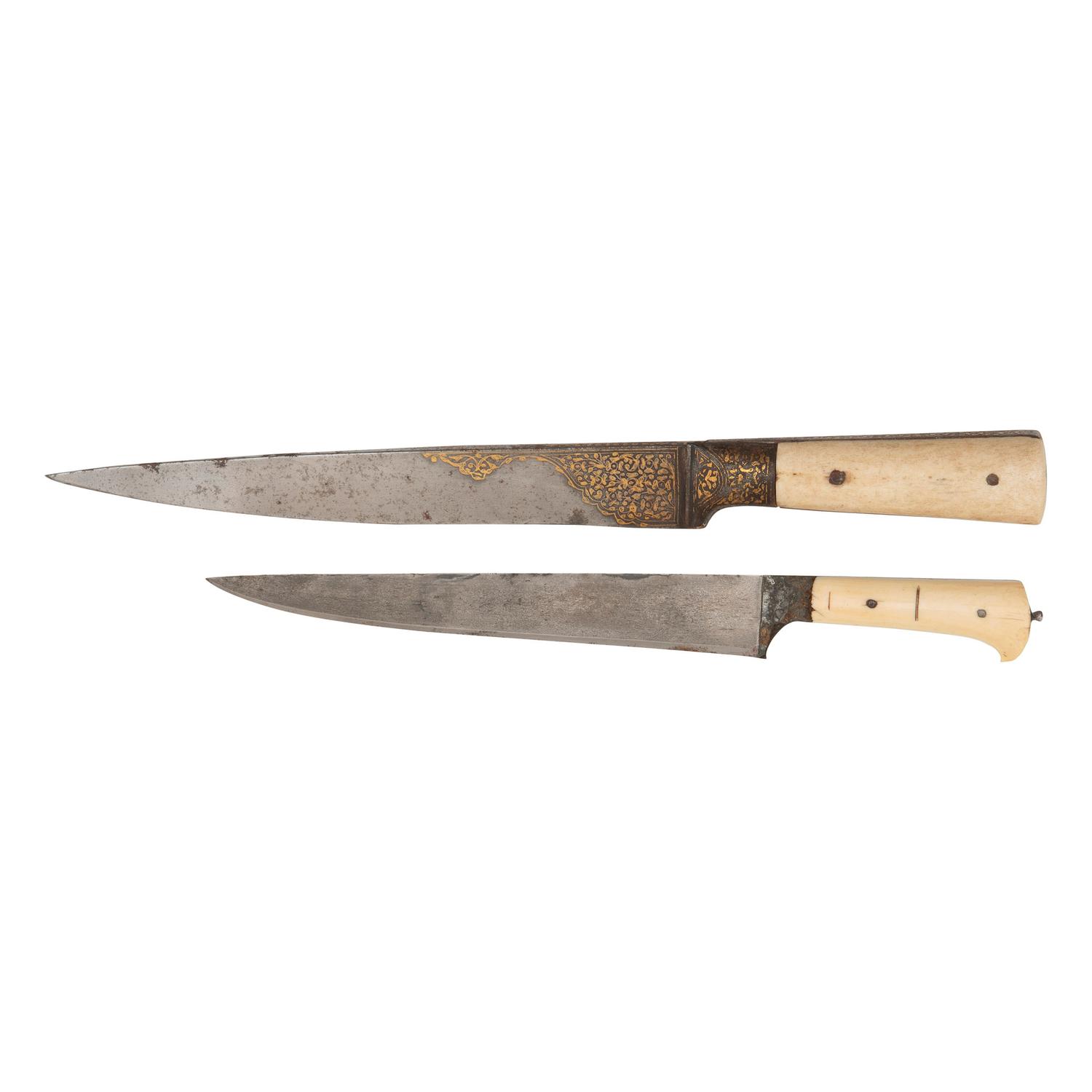 Lot of 2 Indo-Persian Kard Daggers