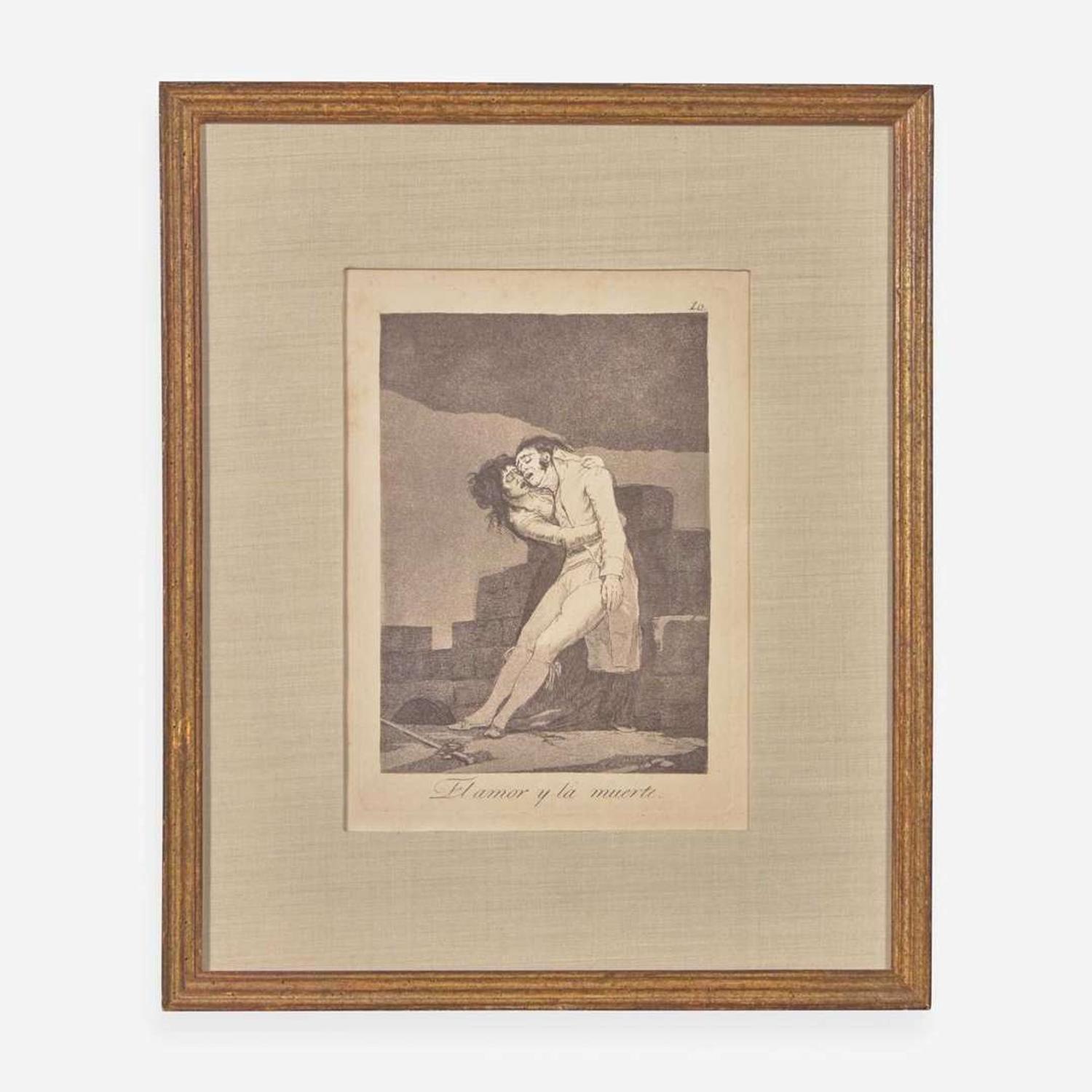 Francisco Goya (Spanish, 1746–1828) Porque Esconderlos from 'Los Caprichos' (Plate 30); together with three Companion Pieces from 'Los Caprichos'