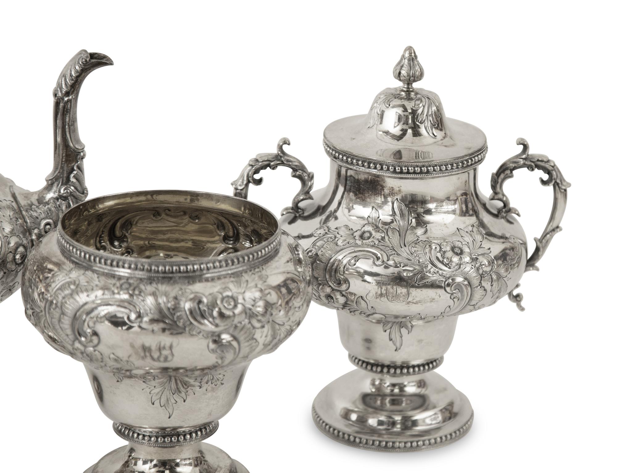 An American Silver Four-Piece Coffee Service