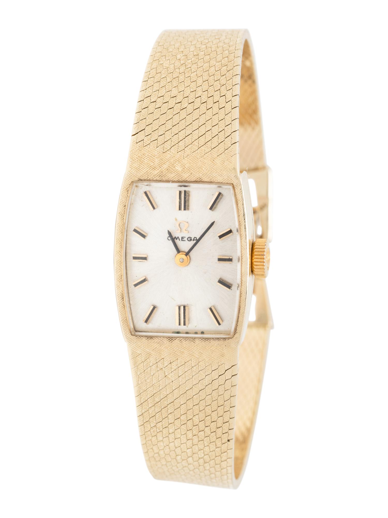 OMEGA, 14K YELLOW GOLD WATCH
