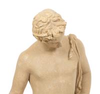 An Italian Patinated Plaster FIgure of Narcissus