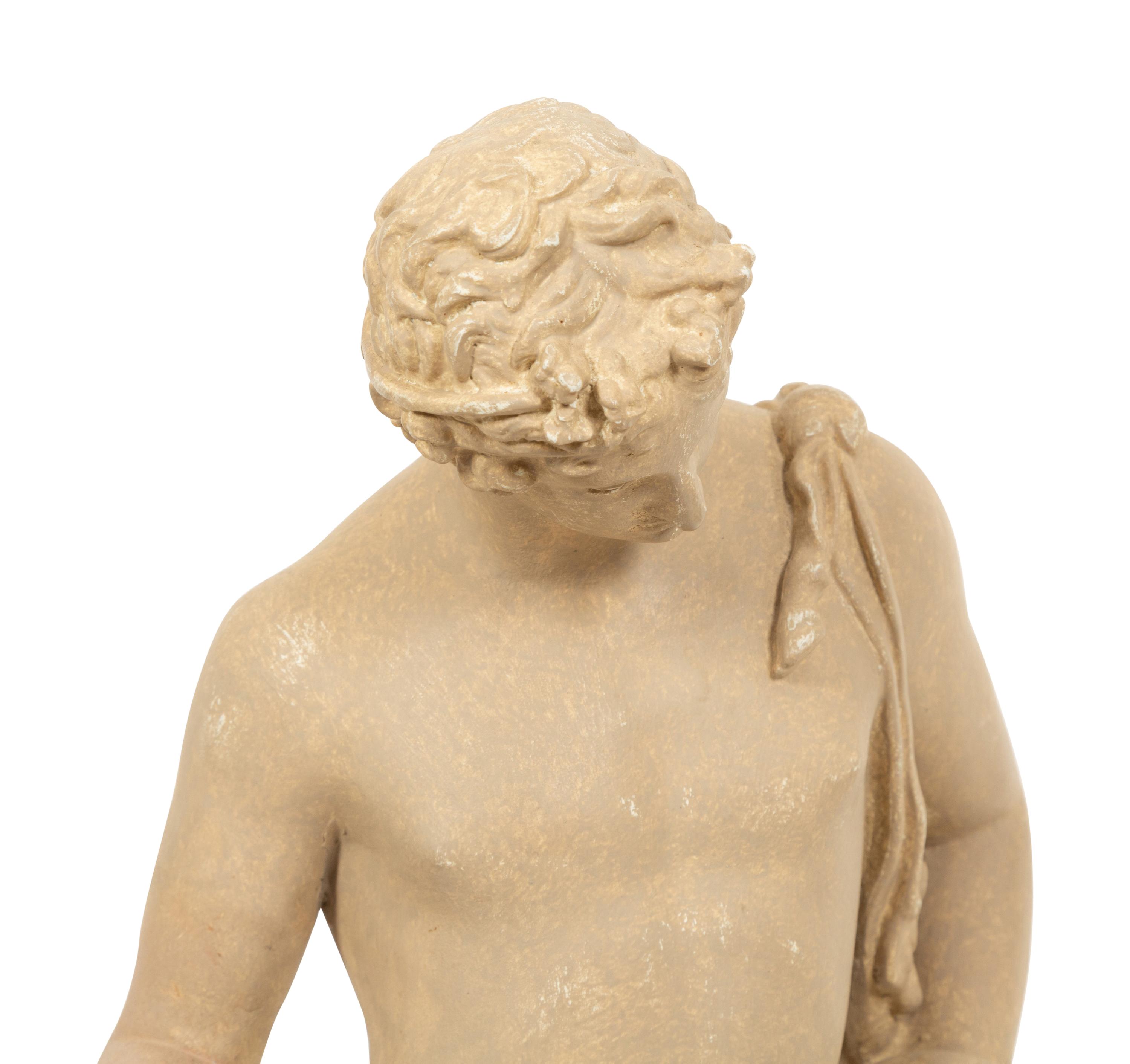 An Italian Patinated Plaster FIgure of Narcissus