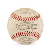 A 1964 Chicago Cubs Team Signed Autograph Baseball