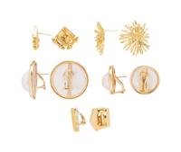 COLLECTION OF YELLOW GOLD EARRINGS