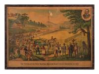 Three Framed American Lithographs Including Currier & Ives and Caldwell & Co.
