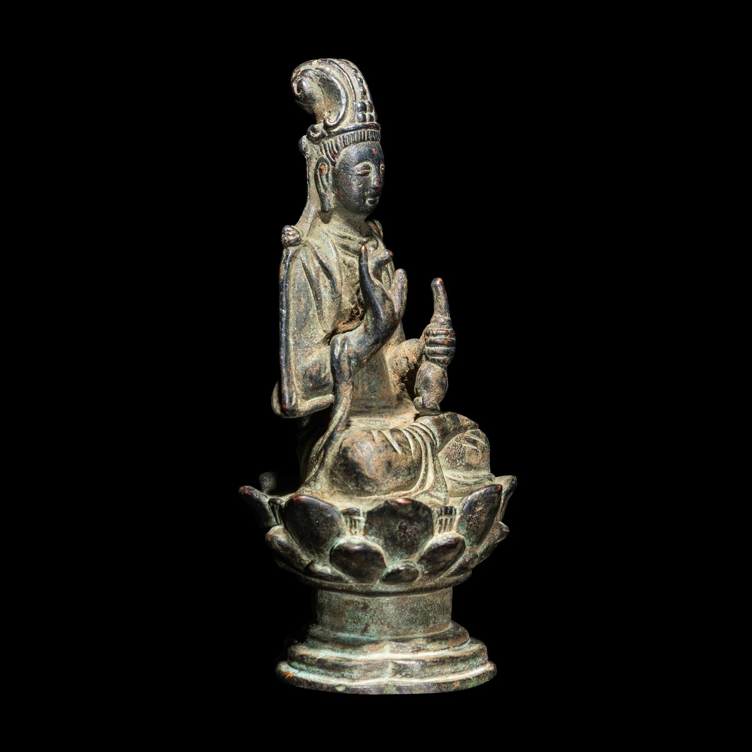 A Chinese Liao Dynasty Style Bronze Bodhisattva 遼式青銅菩薩
