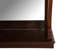 A Pair of Empire Style Gilt Metal Mounted Mahogany Console Tables