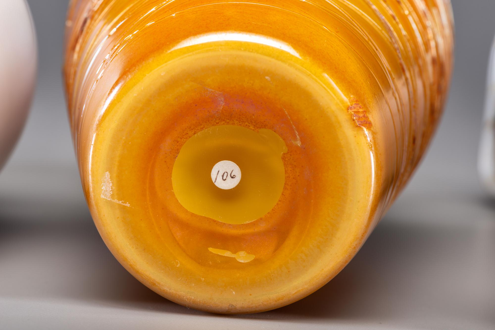 Eight American Art Glass Vases