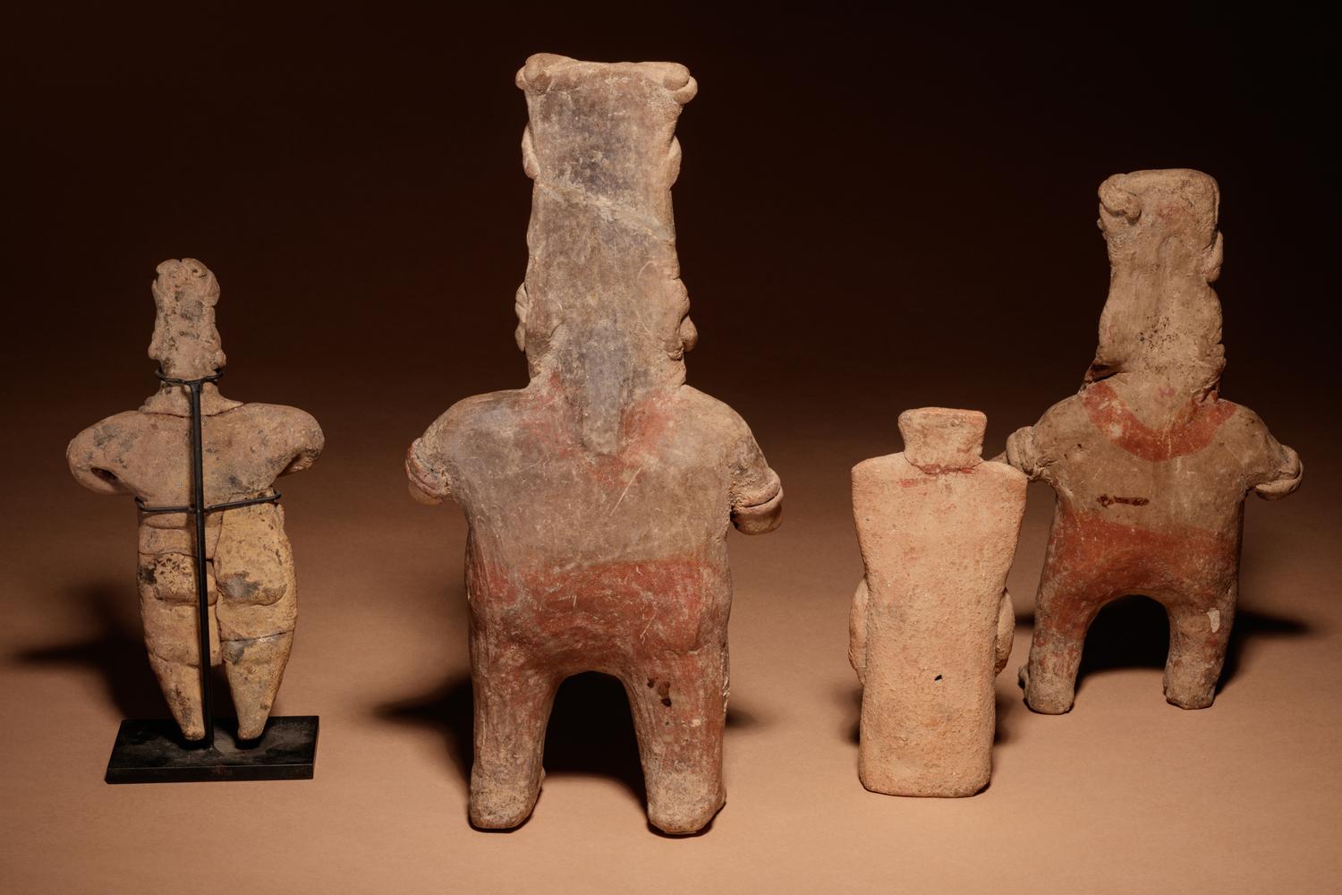 A Group of Four Pre-Columbian Terracotta Standing Figures