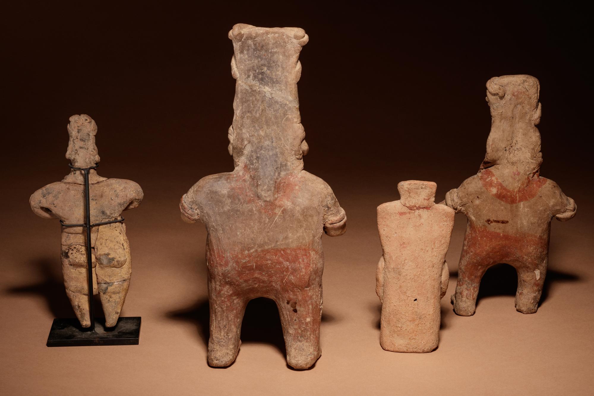 A Group of Four Pre-Columbian Terracotta Standing Figures