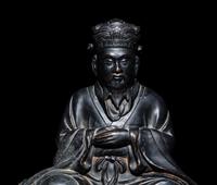 A Japanese Bronze Figure of a Daoist Immortal